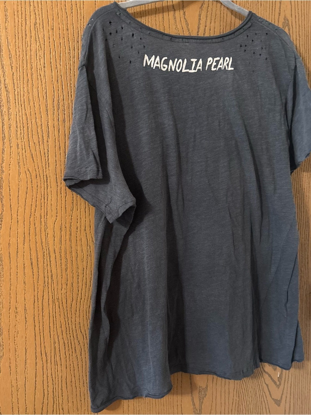Magnolia Pearl Live Wild Flower Child Distressed Cotton Graphic Tee Grey OS - Picture 4 of 5